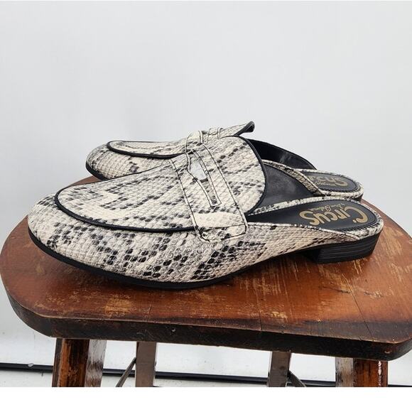 Circus By Sam Edleman Snake Skin Slip On Mule Penny Loafers Size 7.5 - Picture 3 of 6